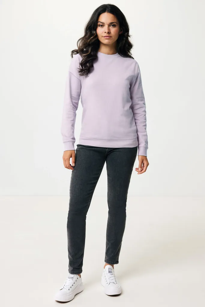 IQONIQ Zion Rundhals-Sweater aus recycelter Baumwolle, lavender – Bild 4