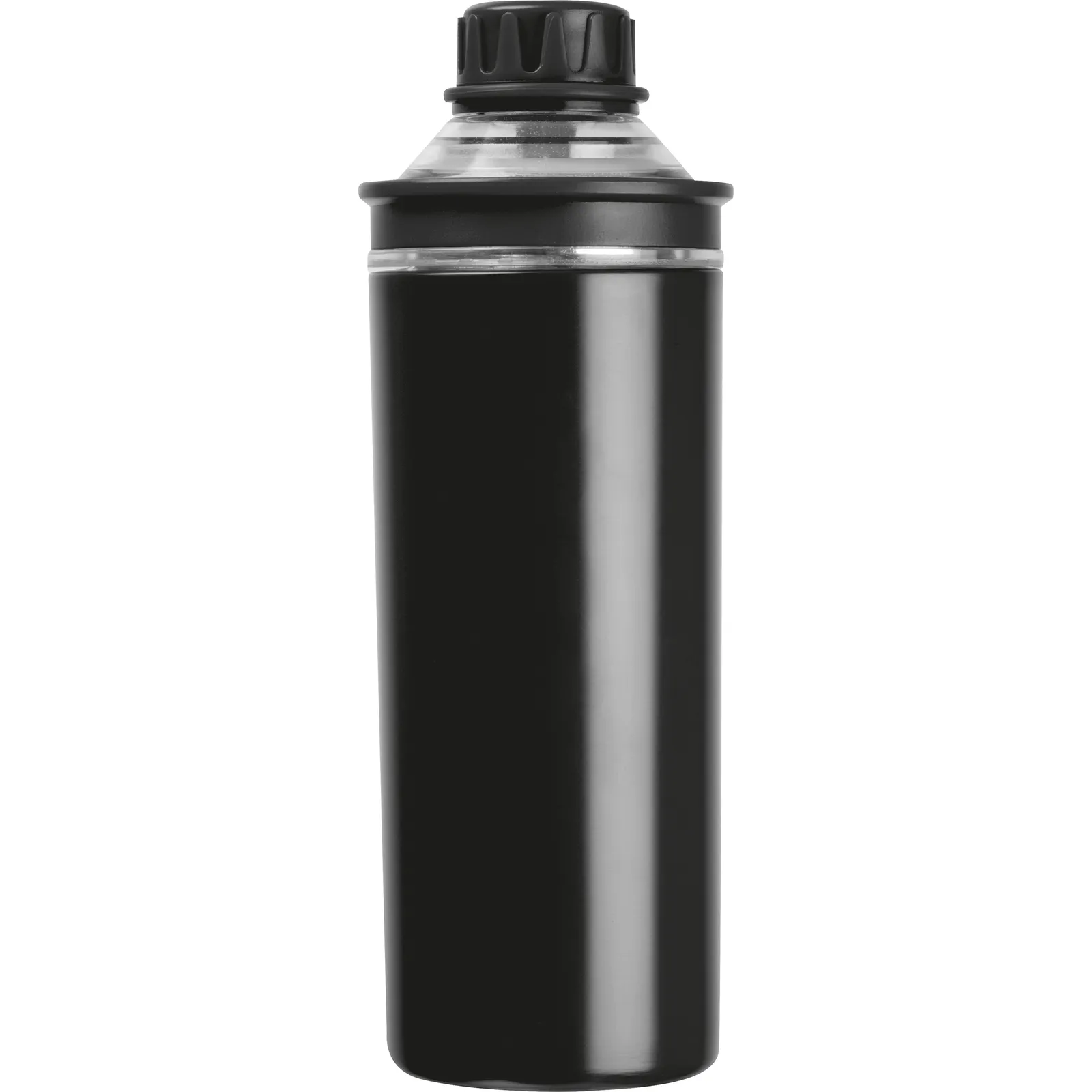Doppelwandige Edelstahlflasche Monza, schwarz – Bild 4