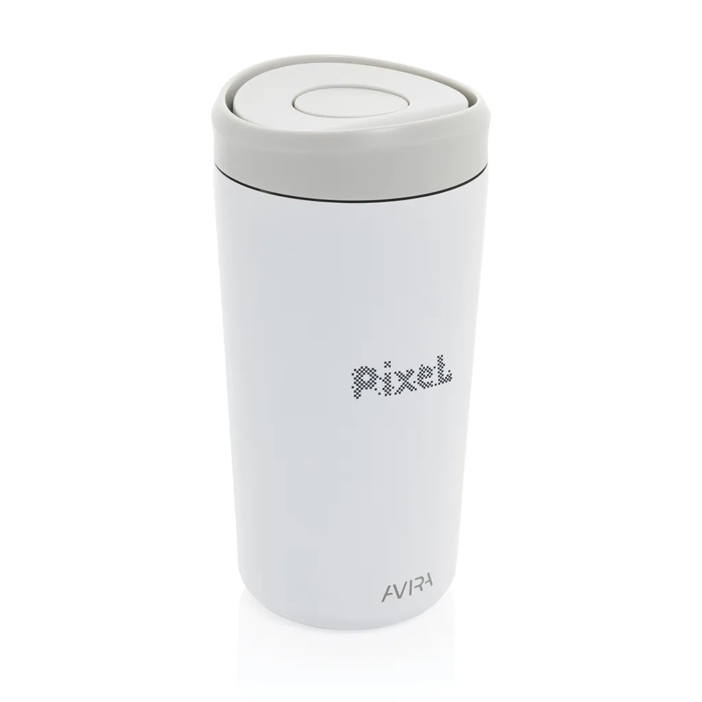 Avira Alix Klickbecher aus RCS rec. Stahl 400ml, weiß – Bild 7