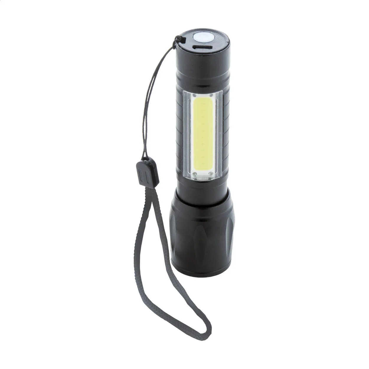 Akku-Taschenlampe Chargelight Zoom, schwarz – Bild 3
