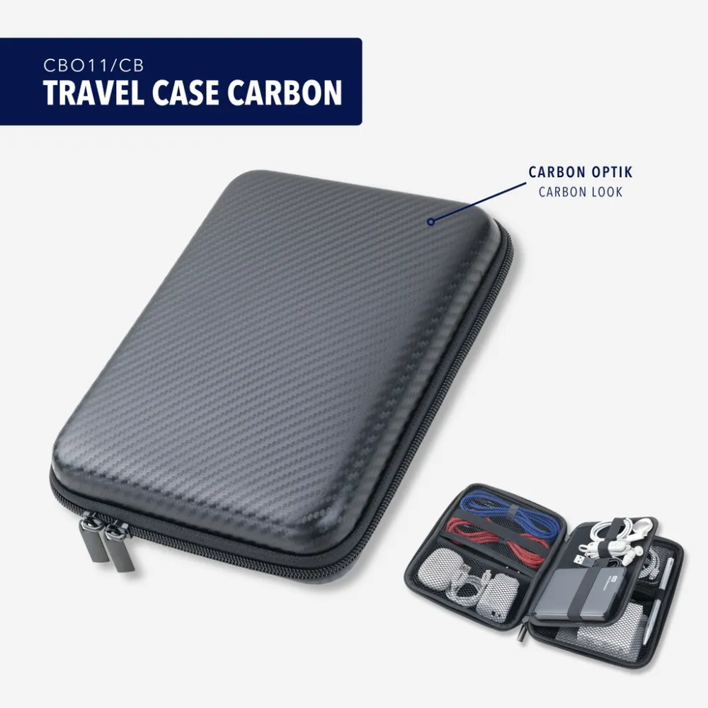 Organizer-Etui TRAVEL CASE CARBON carbon optik, carbon optik – Bild 3