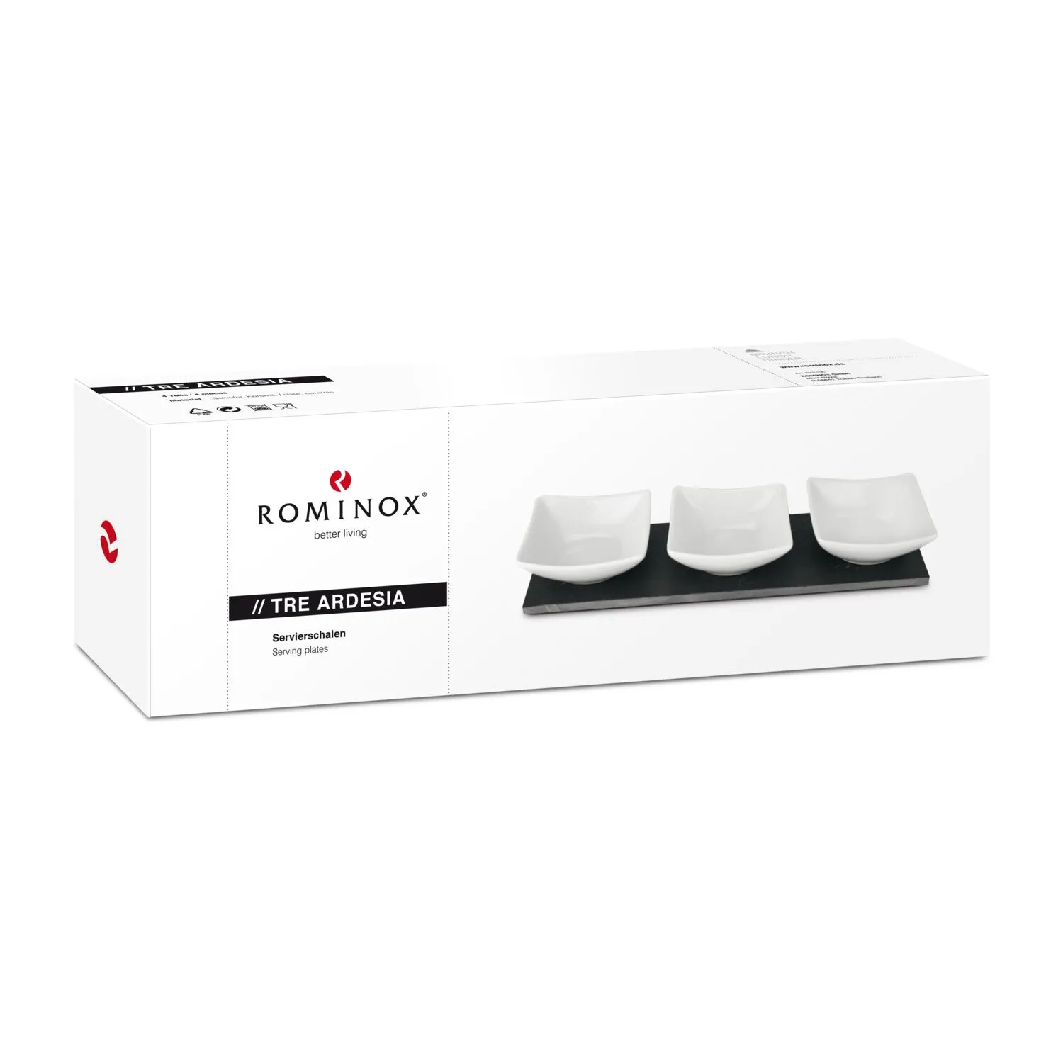 ROMINOX® Servierschalen // Tre Ardesia, schwarz – Bild 3