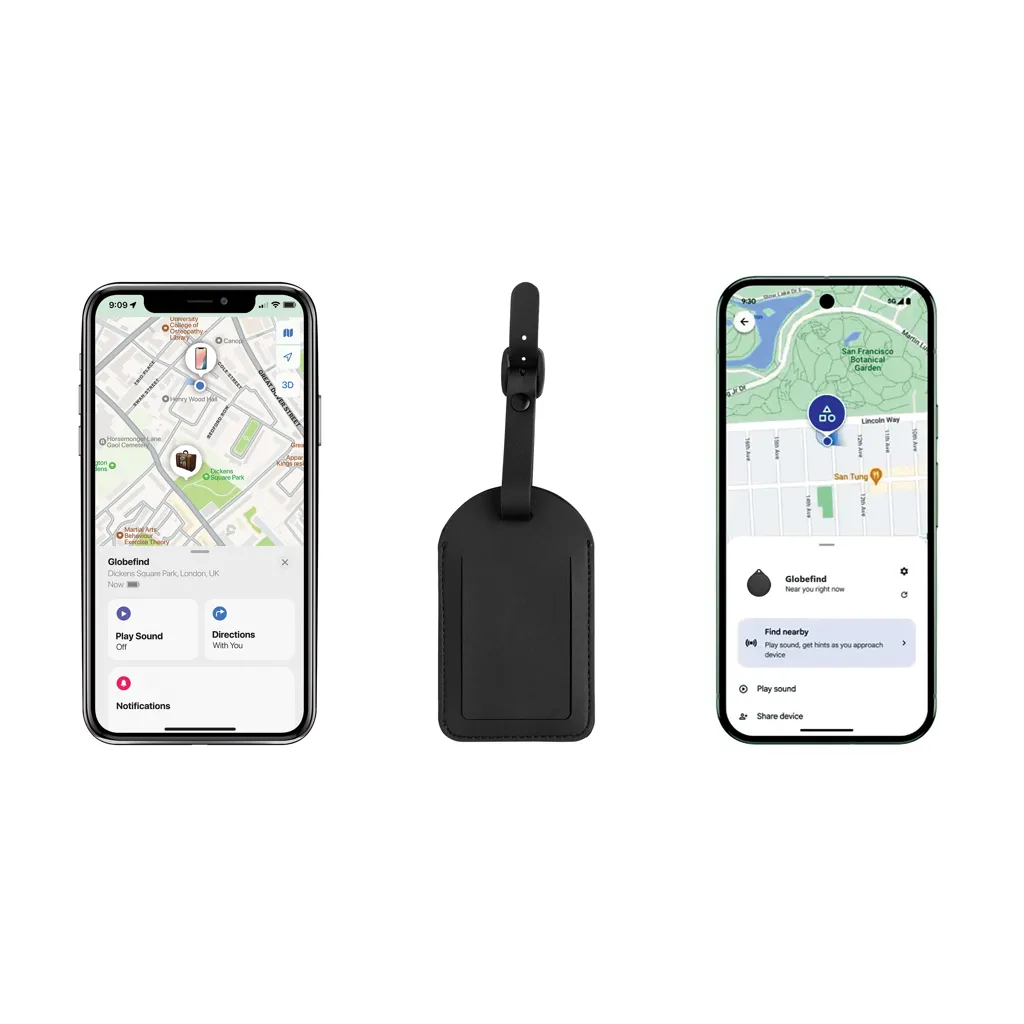 Globefind Dual RCS Gepäckanhänger mit weltweiter Ortung, schwarz – Bild 3