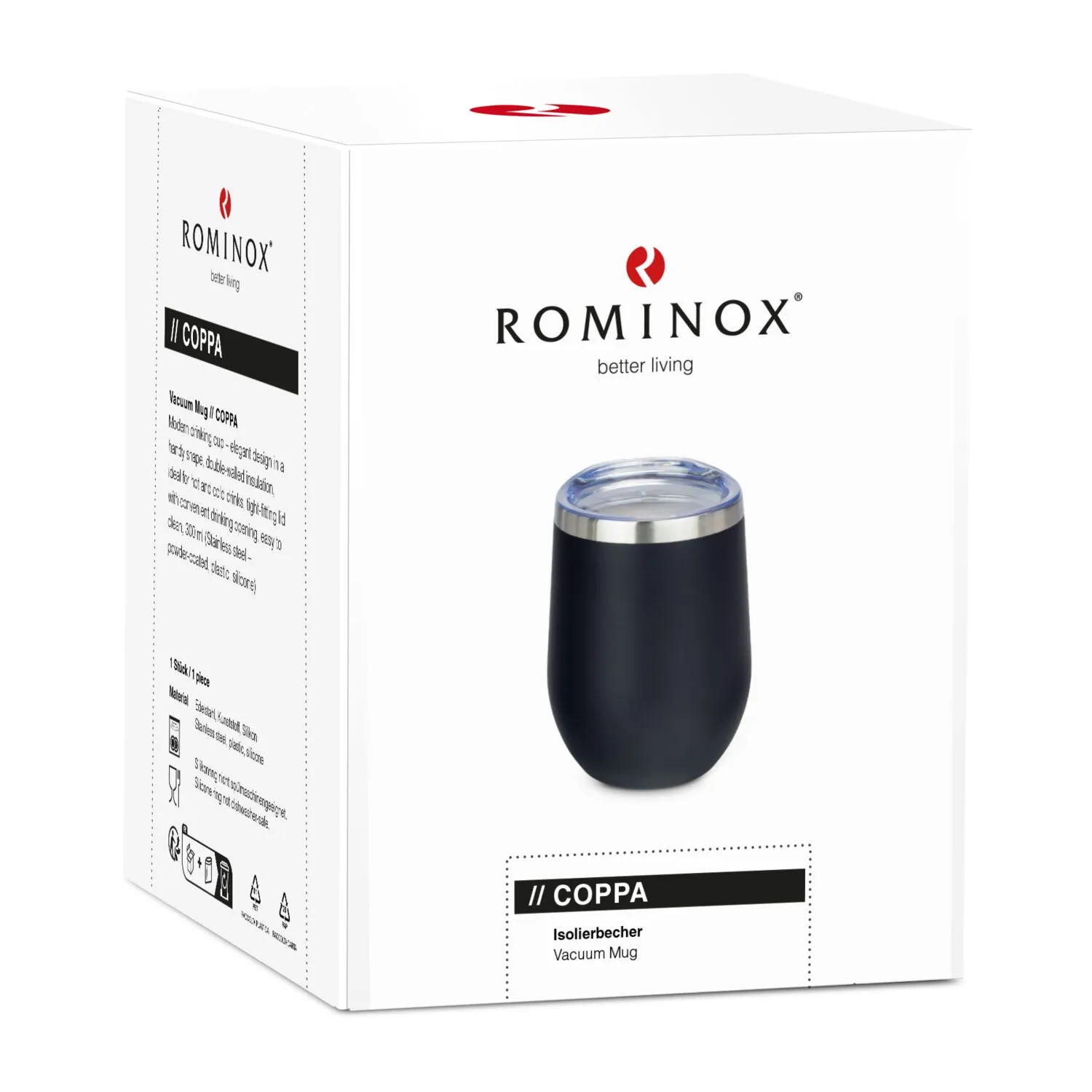 ROMINOX® Isolierbecher // Coppa 300 ml, schwarz – Bild 4
