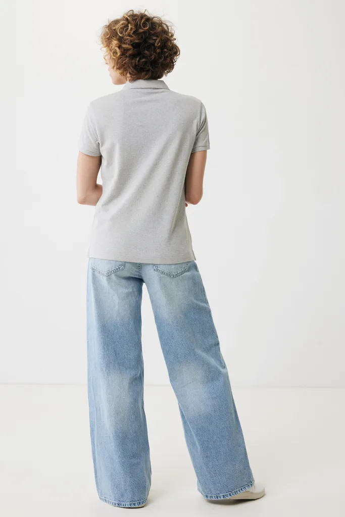 IQONIQ Yosemite Damen Piqué-Poloshirt aus rec. Baumwolle, heather grey – Bild 6