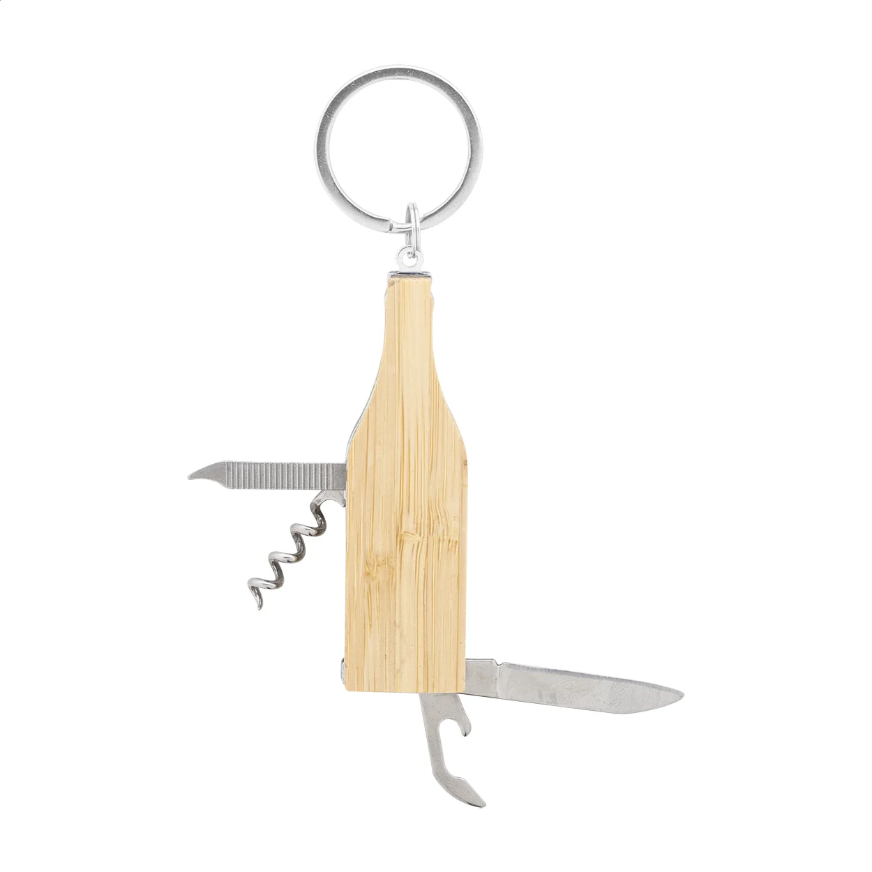 Multitool-Schlüsselring Vinofob, natur – Bild 4