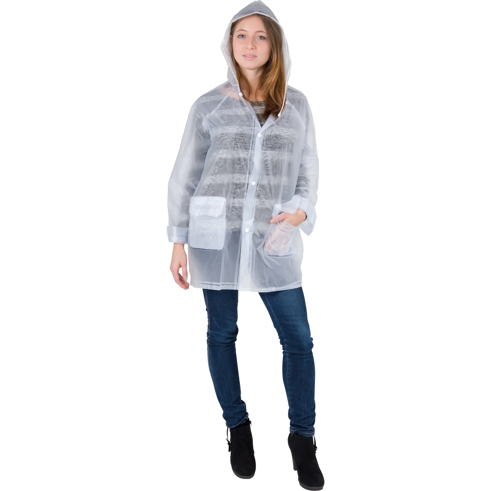 Regenjacke Clermont-Ferrand, transparent – Bild 3