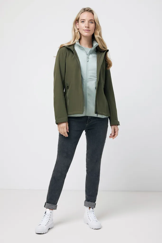 IQONIQ Makalu Damen Softshelljacke aus recyceltem Polyester, khaki – Bild 4