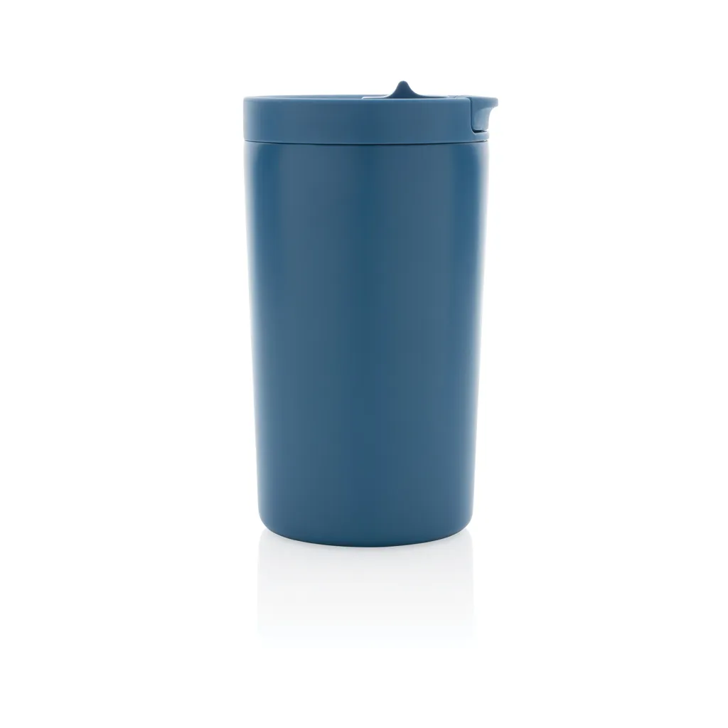 Doppelwandiger Vakuum-Becher aus RCS recyceltem SS, blau – Bild 3