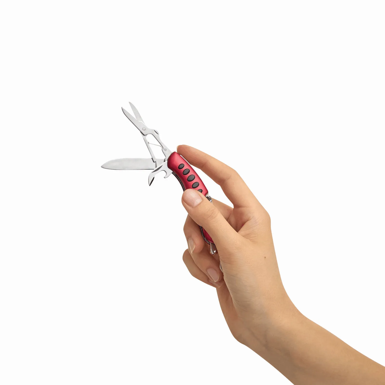 SMALL R. - Taschenmesser rot, silber, rot, silber – Bild 5