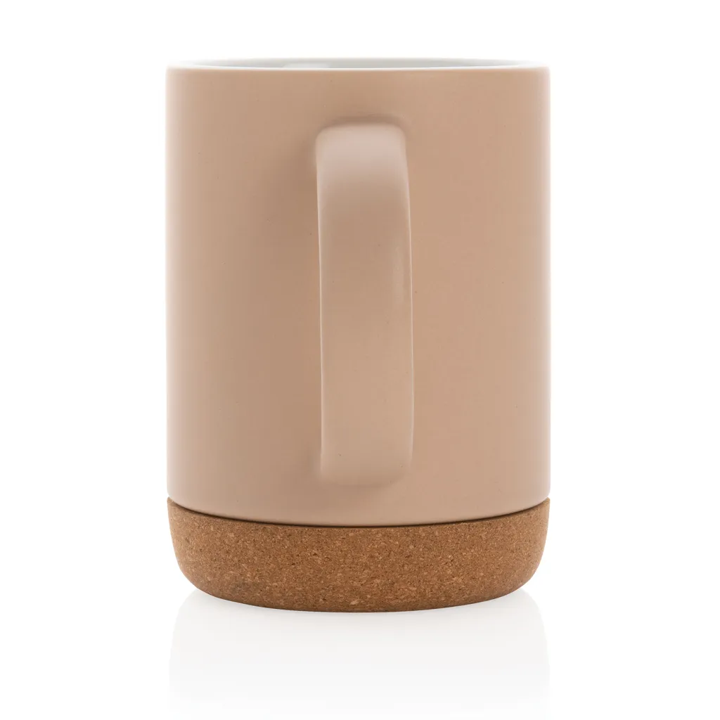 Keramikbecher mit Korkboden, 280ml, braun – Bild 3