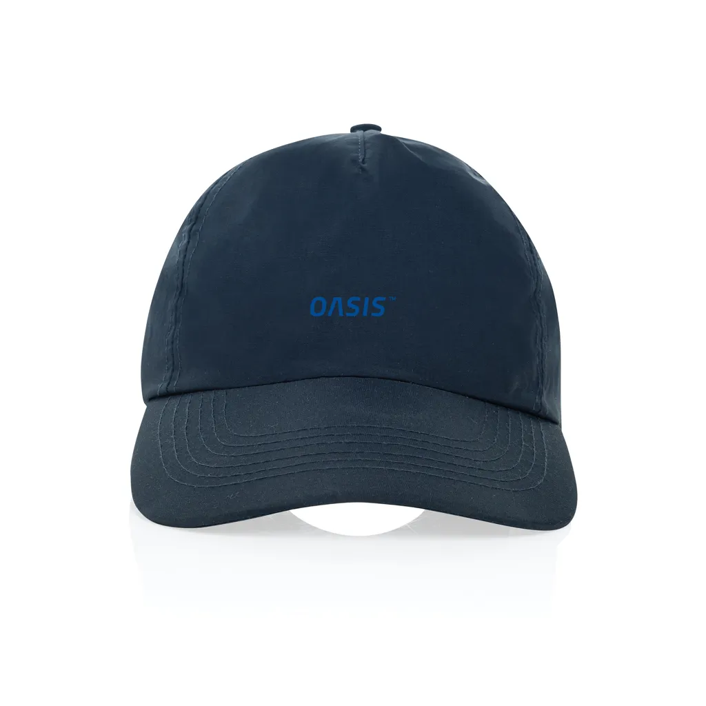 KENTO URBAN RCS 5-Panel-Cap aus RCS recyceltem Nylon, navy blau – Bild 6