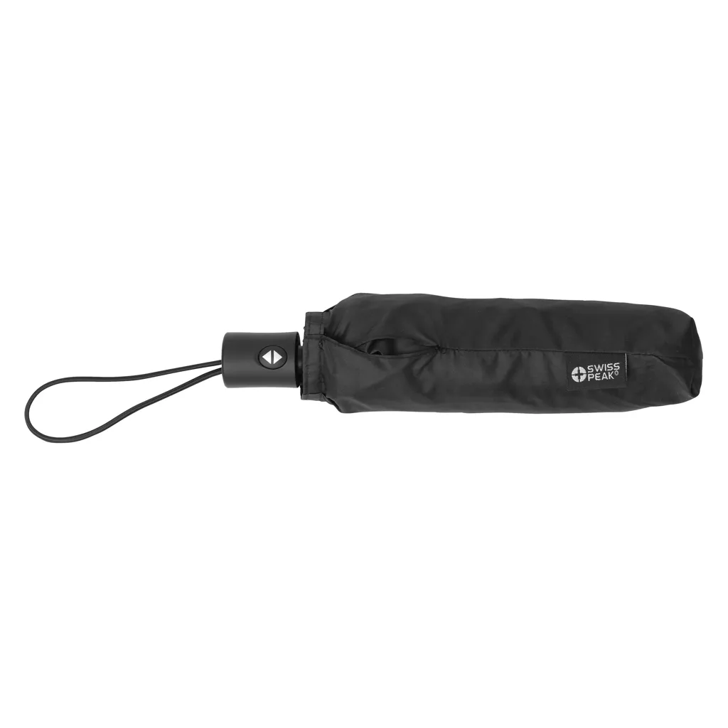 Swiss Peak AWARE™ RPET Ultra-Light 20.5" Automatik-Schirm, schwarz – Bild 3