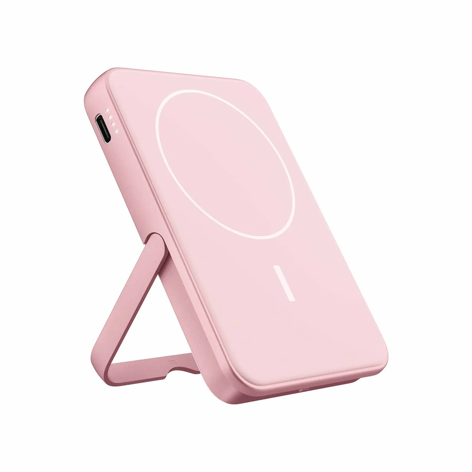 Fresh 'n Rebel Magnetische kabellose Powerbank 5000 mAh, Pastellrosa – Bild 3