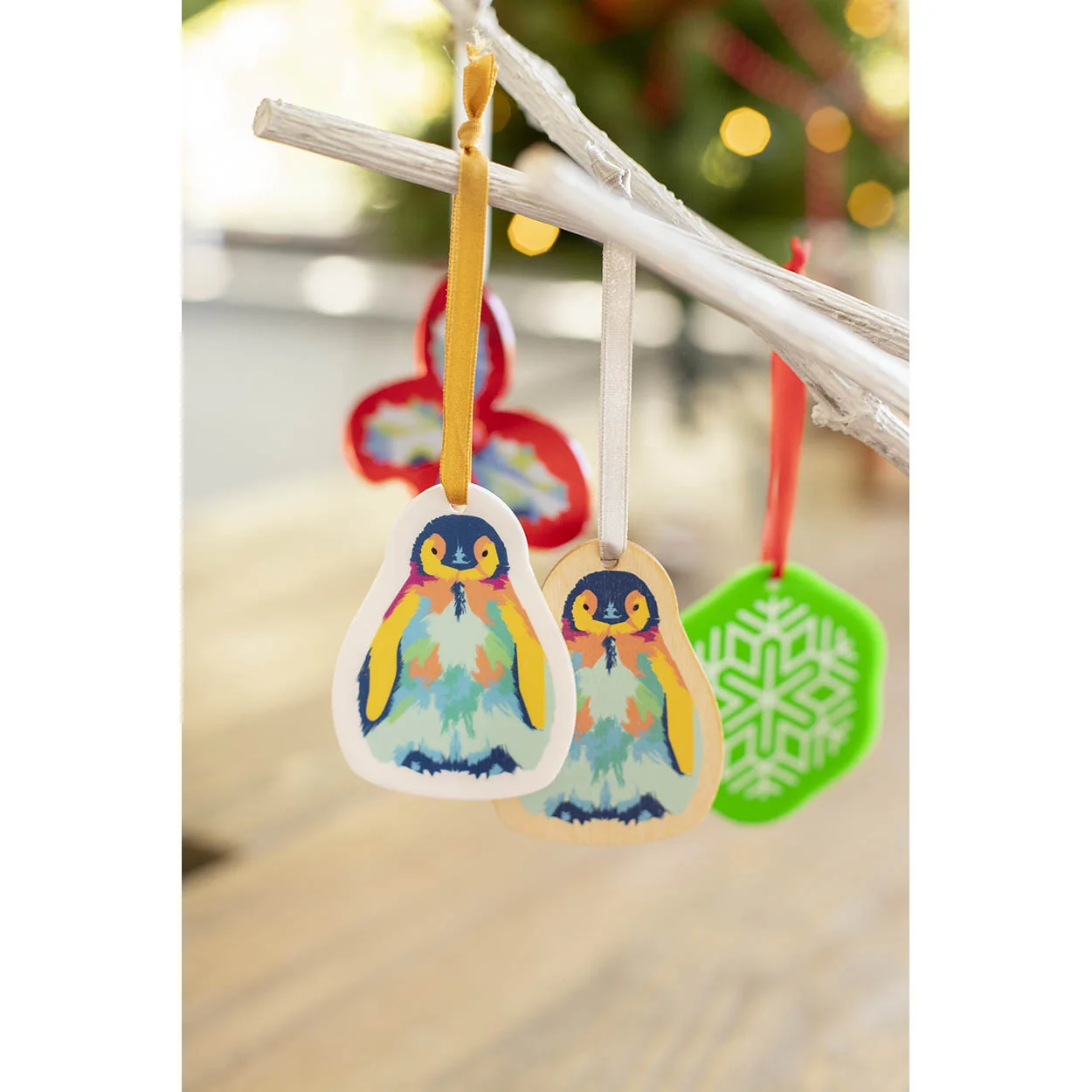 Individueller Weihnachtsbaumschmuck CreaJul Wood, gold – Bild 6