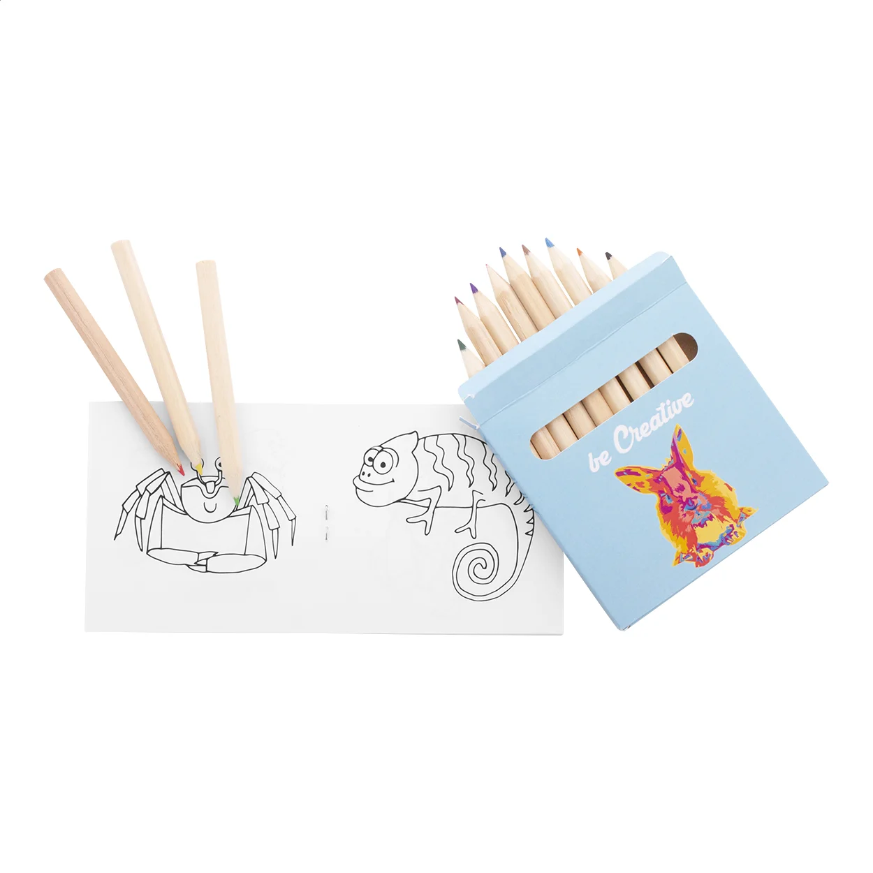 Individuelles Ausmalset, Tiere Coloxil 12, weiß – Bild 5