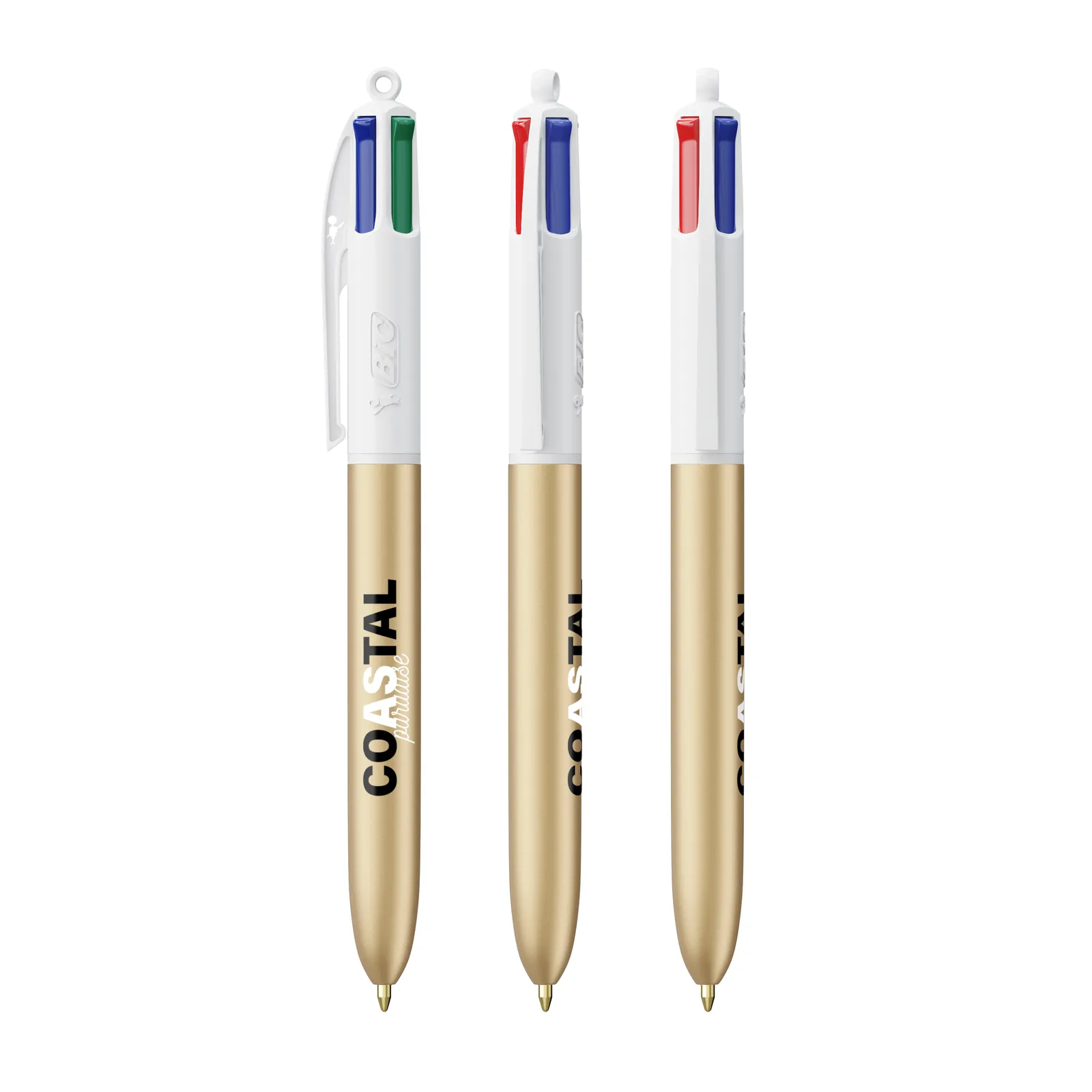 BIC® 4 Colours® Glacé, Goldglace / Weiß – Bild 2