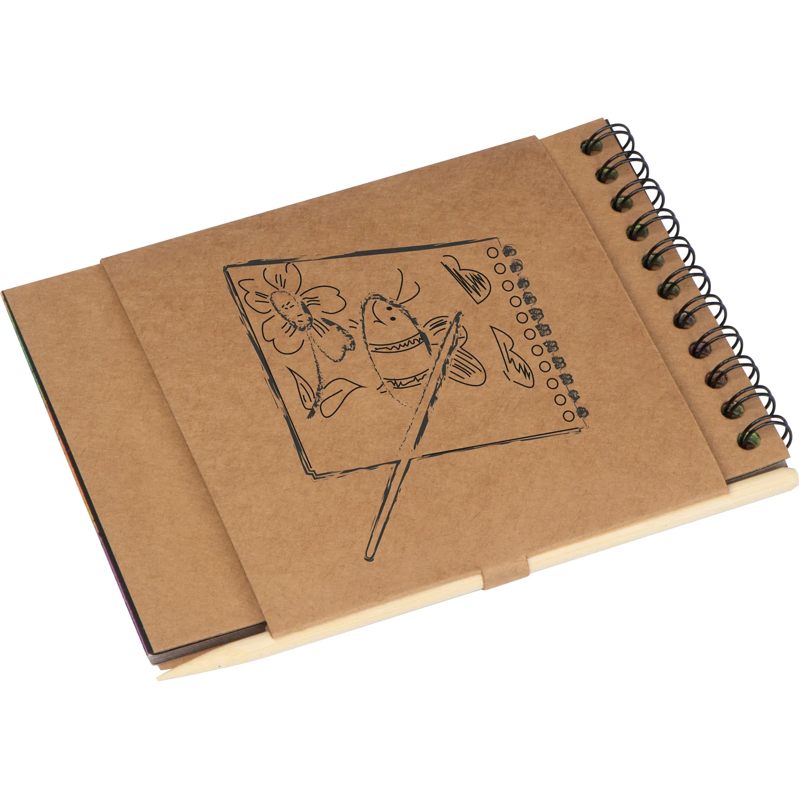 Malblock mit Kratzpapier Bangkok, beige – Bild 2