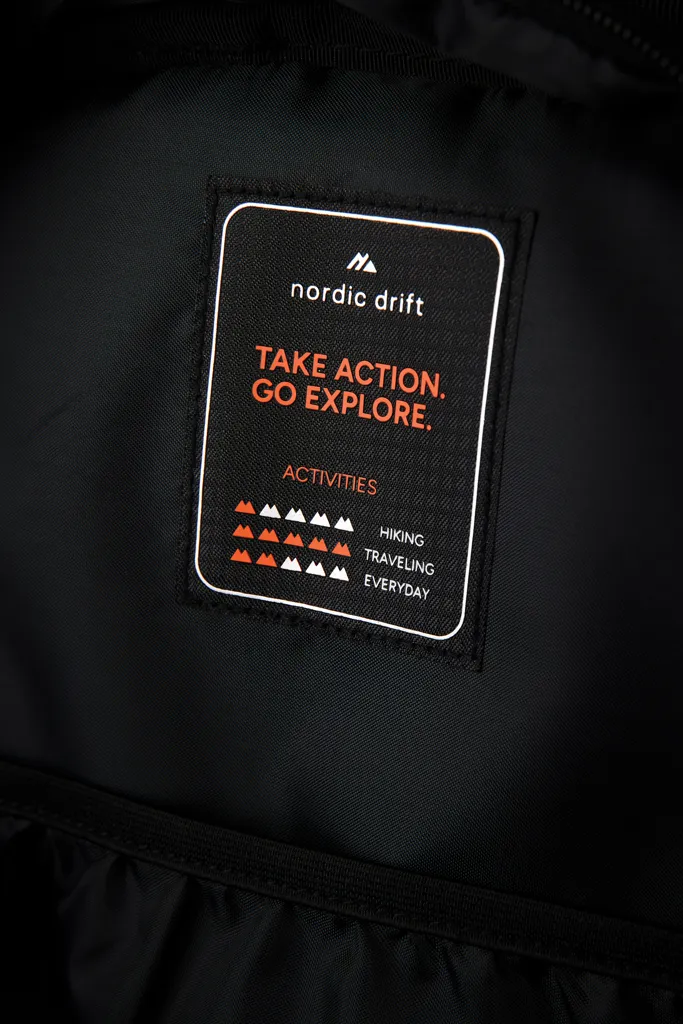 Nordic Drift Trail RCS Daypack 16L, schwarz – Bild 5