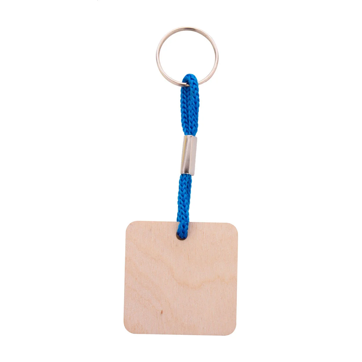 Individueller Schlüsselanhänger Woody Plus C, blau, natur – Bild 2