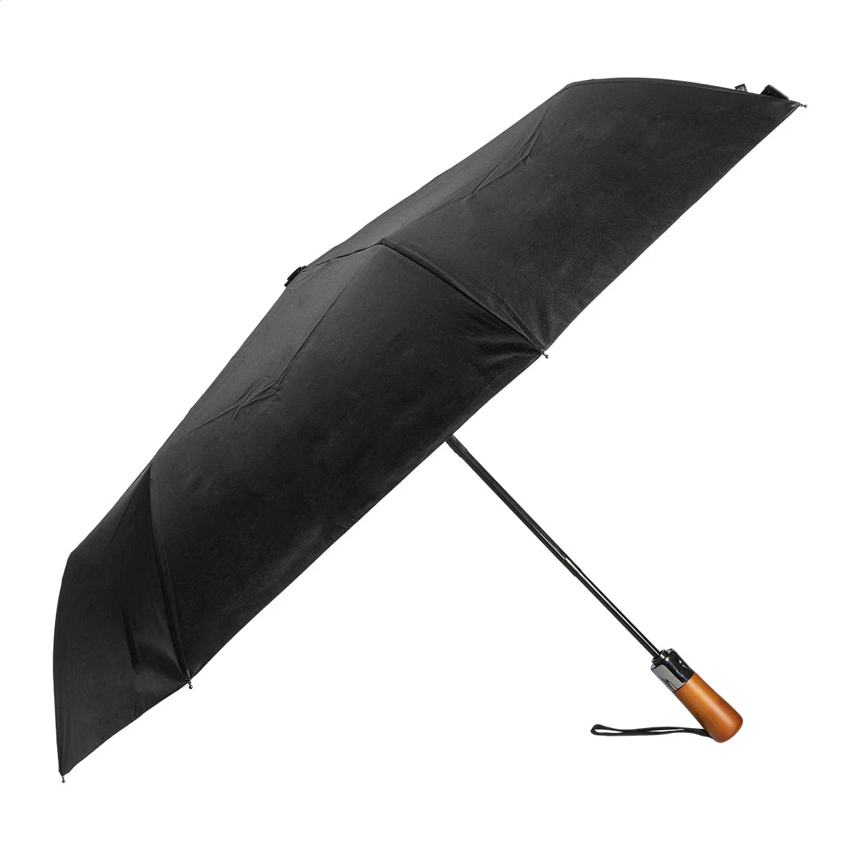 RPET-Regenschirm Superba, schwarz – Bild 2