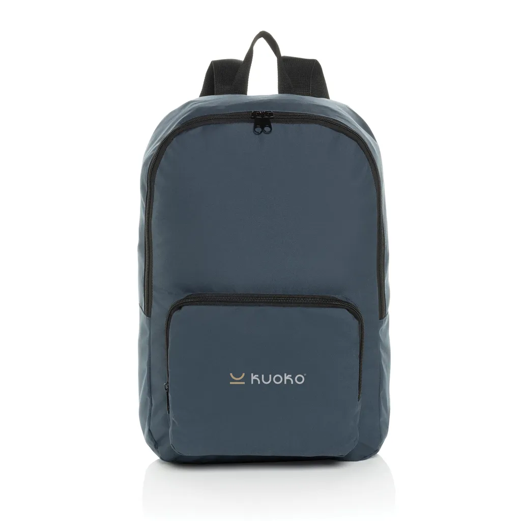 Dillon AWARE™ RPET faltbarer klassischer Rucksack, navy blau – Bild 8