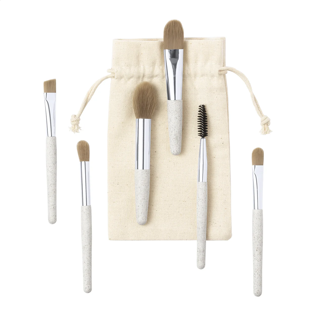 Makeup-Bürstenset Strokes, natur – Bild 3