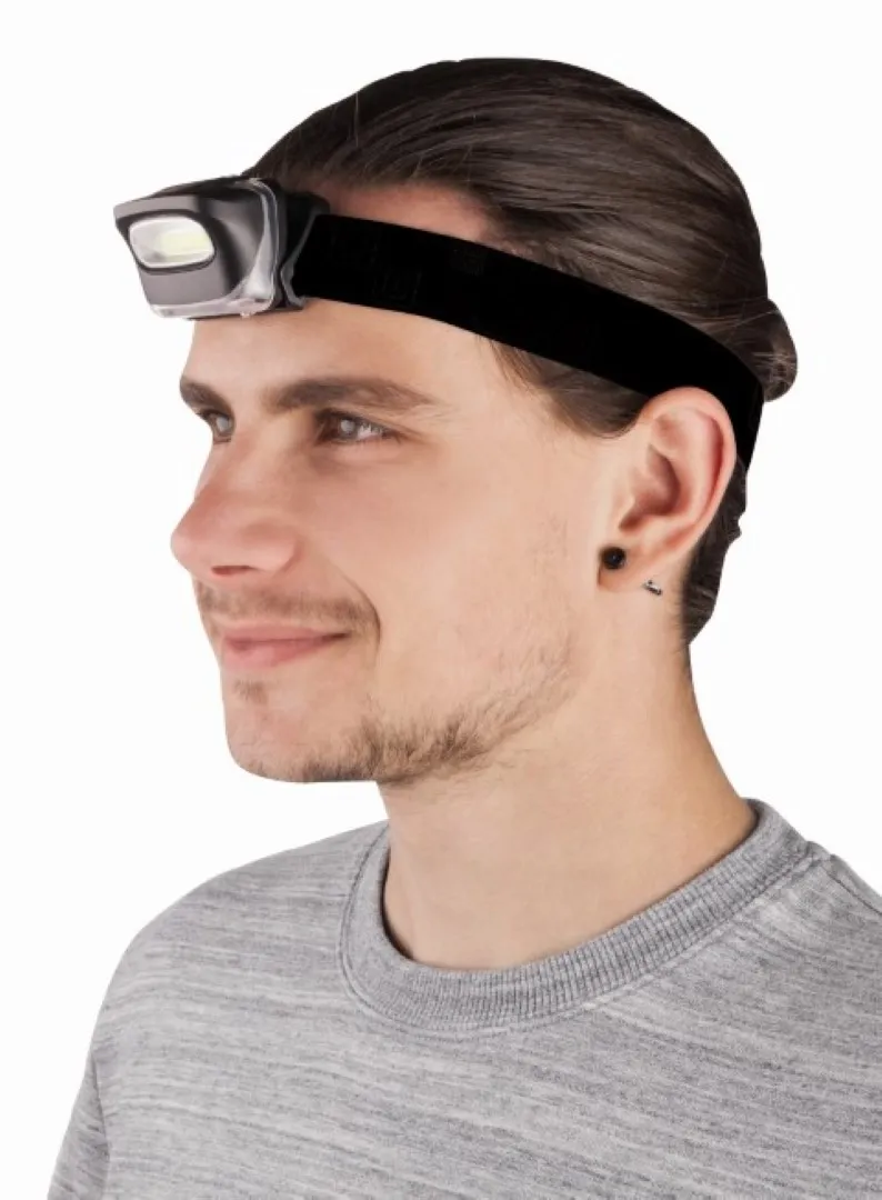 LED MegaBeam Kopflampe "TopCOB" schwarz, schwarz – Bild 3
