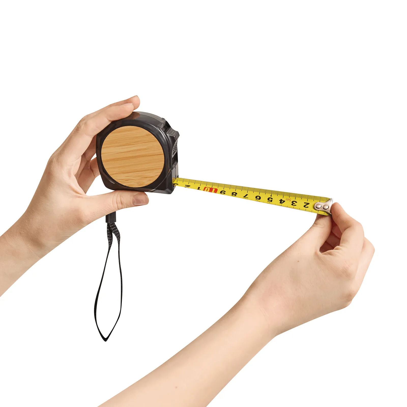 BAMBOO MEASURE - Maßband, 5 m braun, schwarz, braun, schwarz – Bild 5