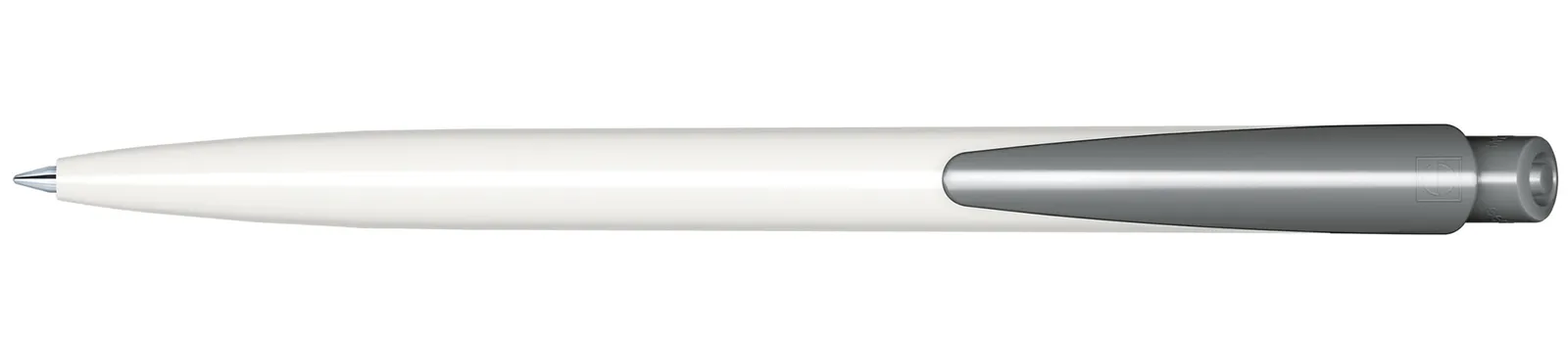Dart Polished Basic Druckkugelschreiber, Weiß - Cool Gray 9 – Bild 3