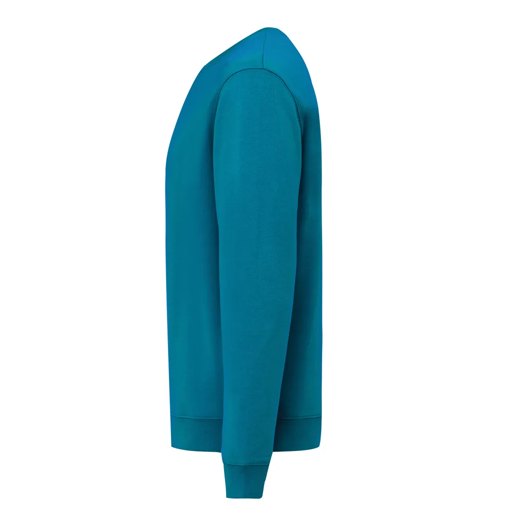 IQONIQ Torla Rundhals-Pullover aus recycelter Baumwolle, dark teal – Bild 3