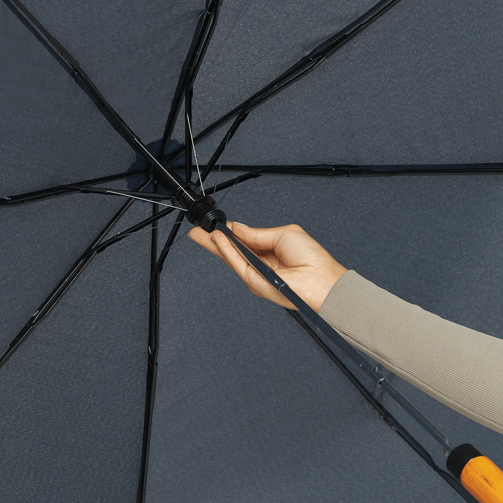 LORD Umbrella, Automatik-Herrentaschenschirm, marineblau – Bild 9