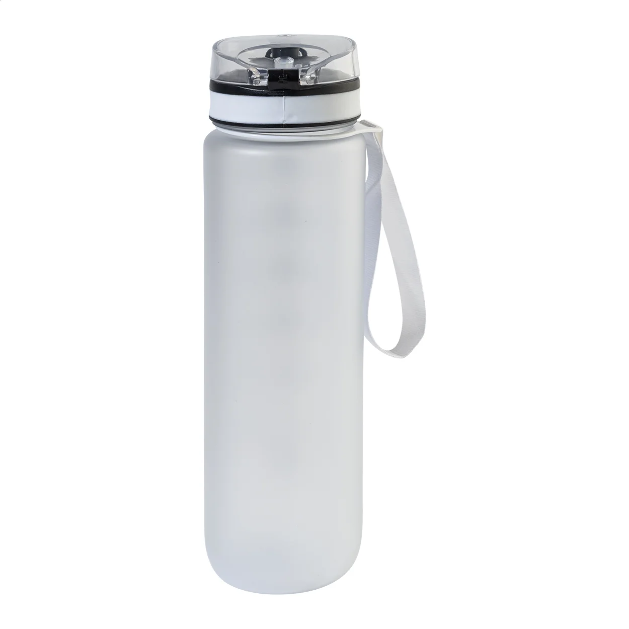 RPET Flasche mit Motivationsanzeige Sipcount, mattweiß – Bild 3