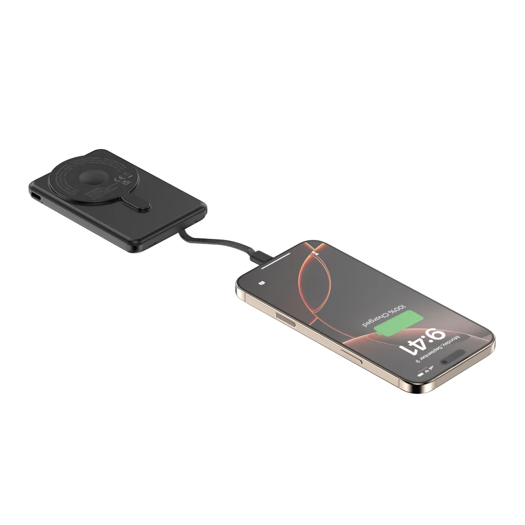 Urban Vitamin Redwood 5-in-1 5.000mAh 20W PD magn. Powerbank, schwarz – Bild 12