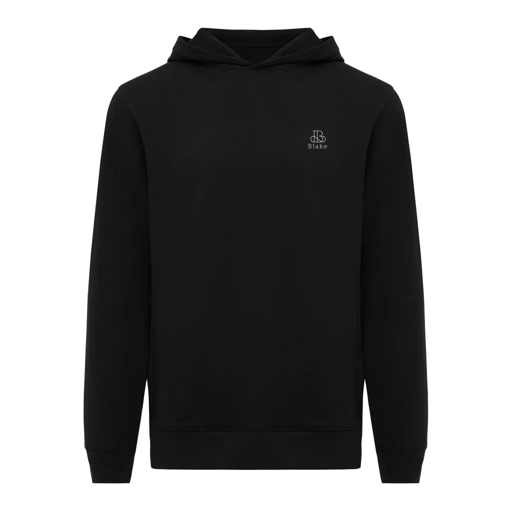 IQONIQ Yengo Hoodie mit Seitentaschen aus rec. Baumwolle, schwarz – Bild 3