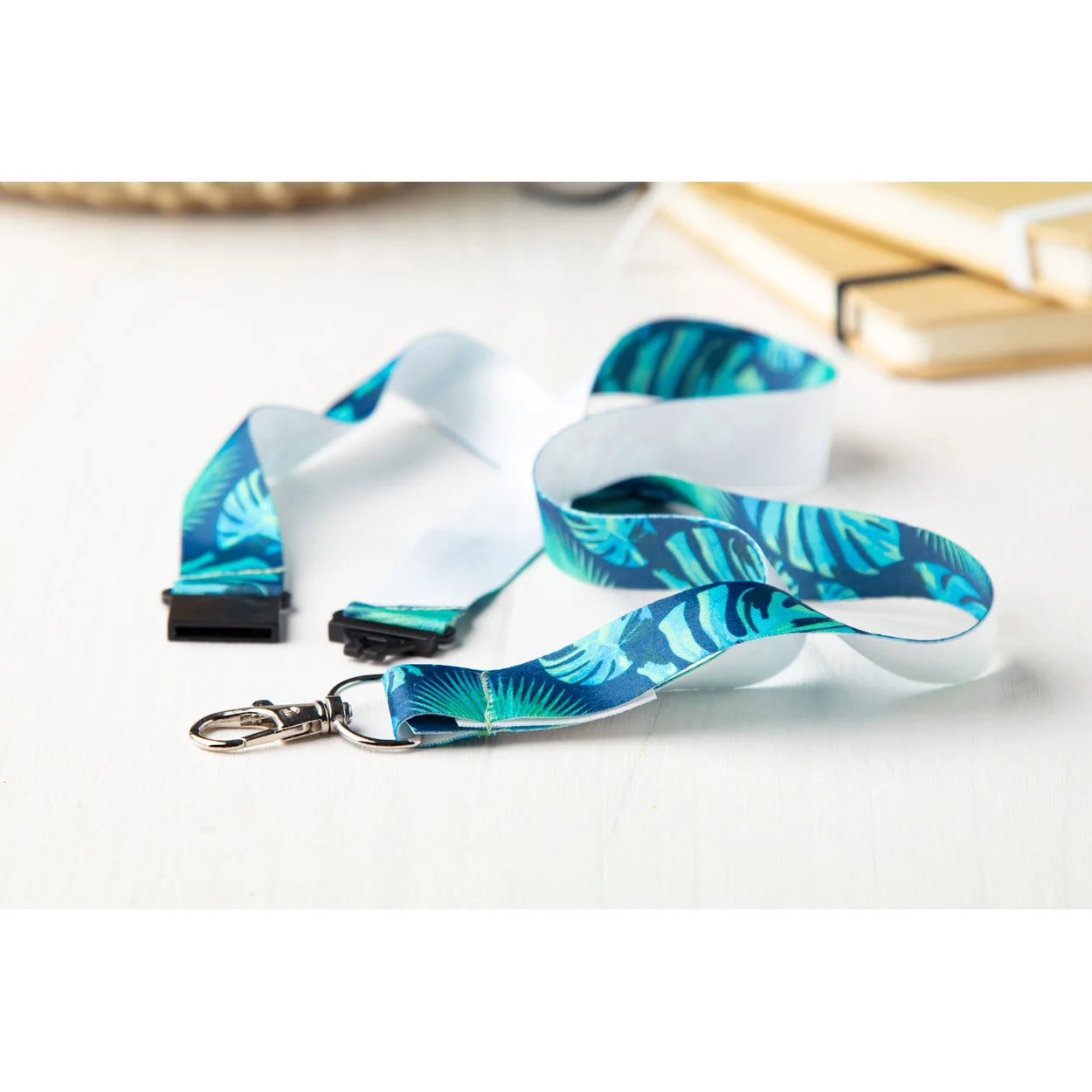 Lanyard Sublimationsdruck und Panikverschluss Subyard Zero Safe, weiß – Bild 4