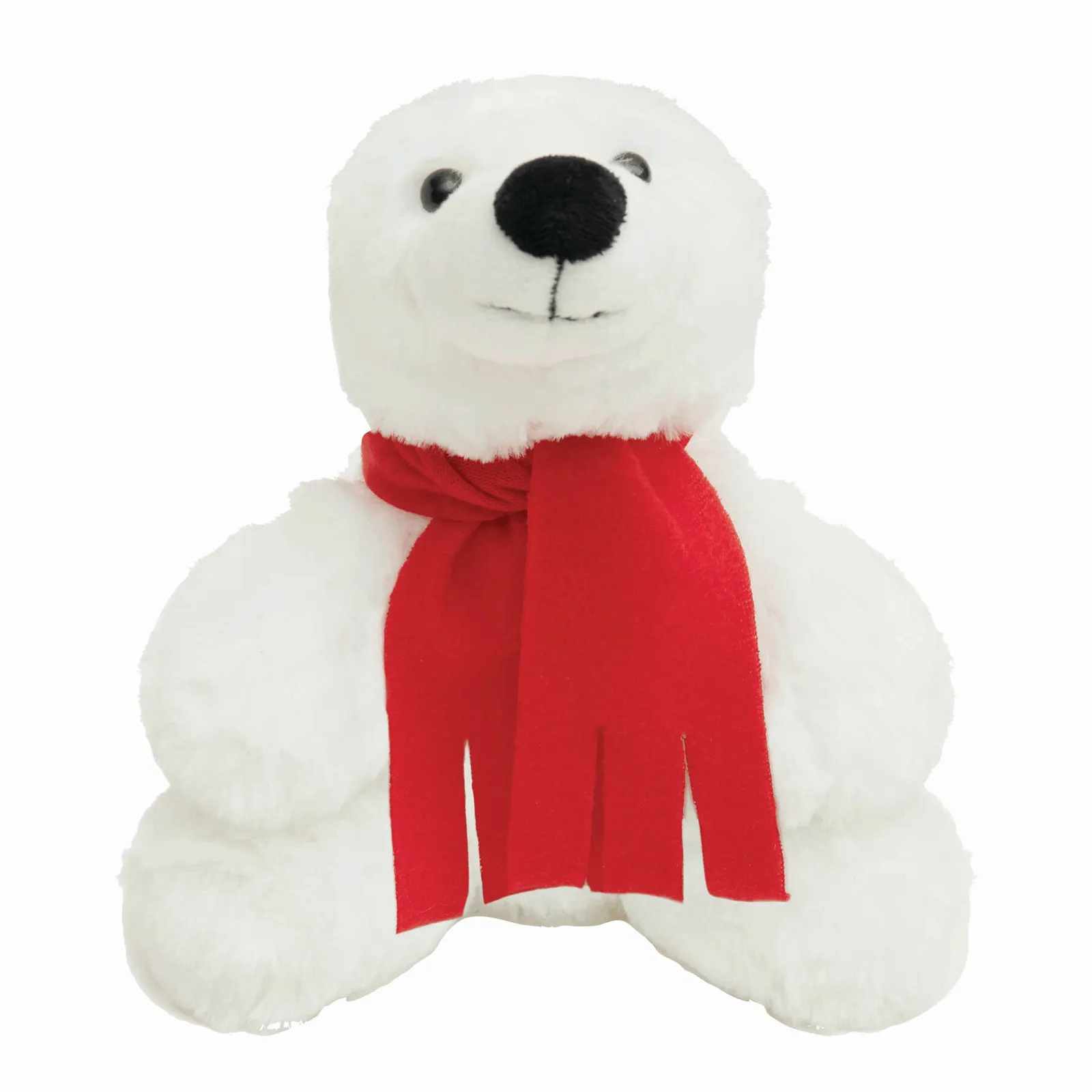 LARS - Plüsch-Eisbär rot, weiß, rot, weiß – Bild 2