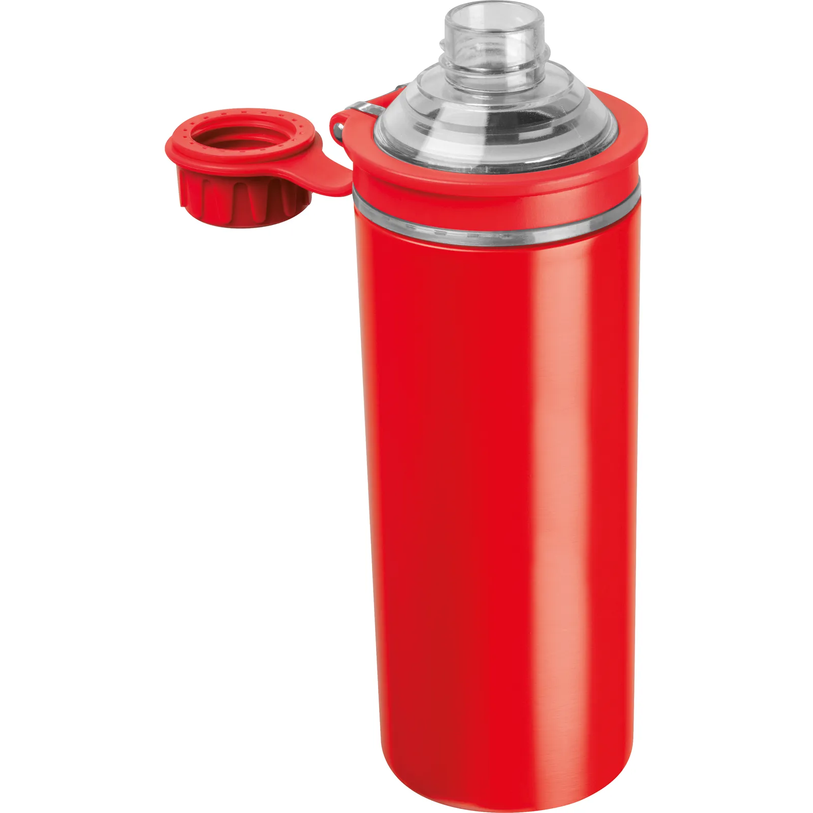 Doppelwandige Edelstahlflasche Monza, rot – Bild 2