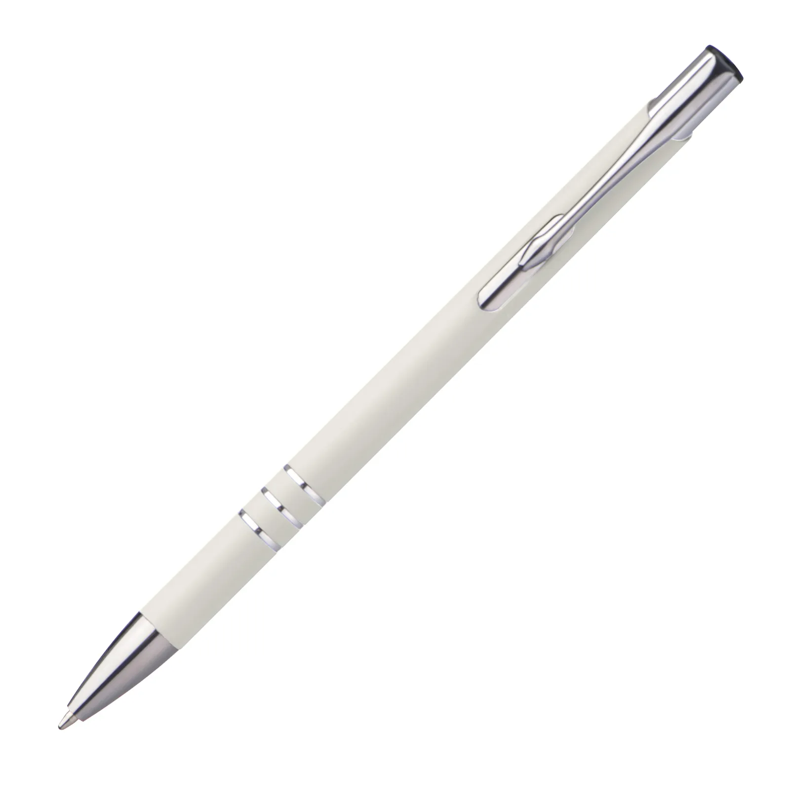 Metall Kugelschreiber New Jersey, weiss – Bild 3