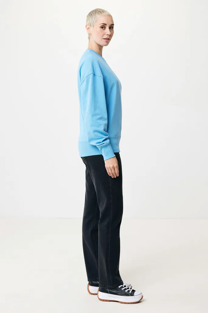 IQONIQ Kruger Relax-Rundhals-Sweater aus recycelt. Baumwolle, tranquil blue – Bild 6