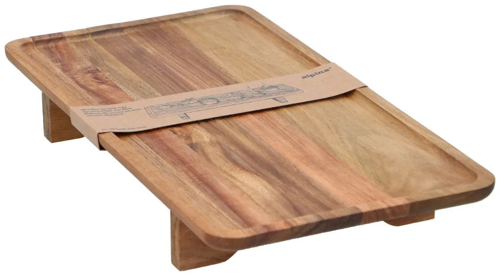 ALPINA Serviertablett 38.3x20.5x5.5cm, Braun – Bild 3