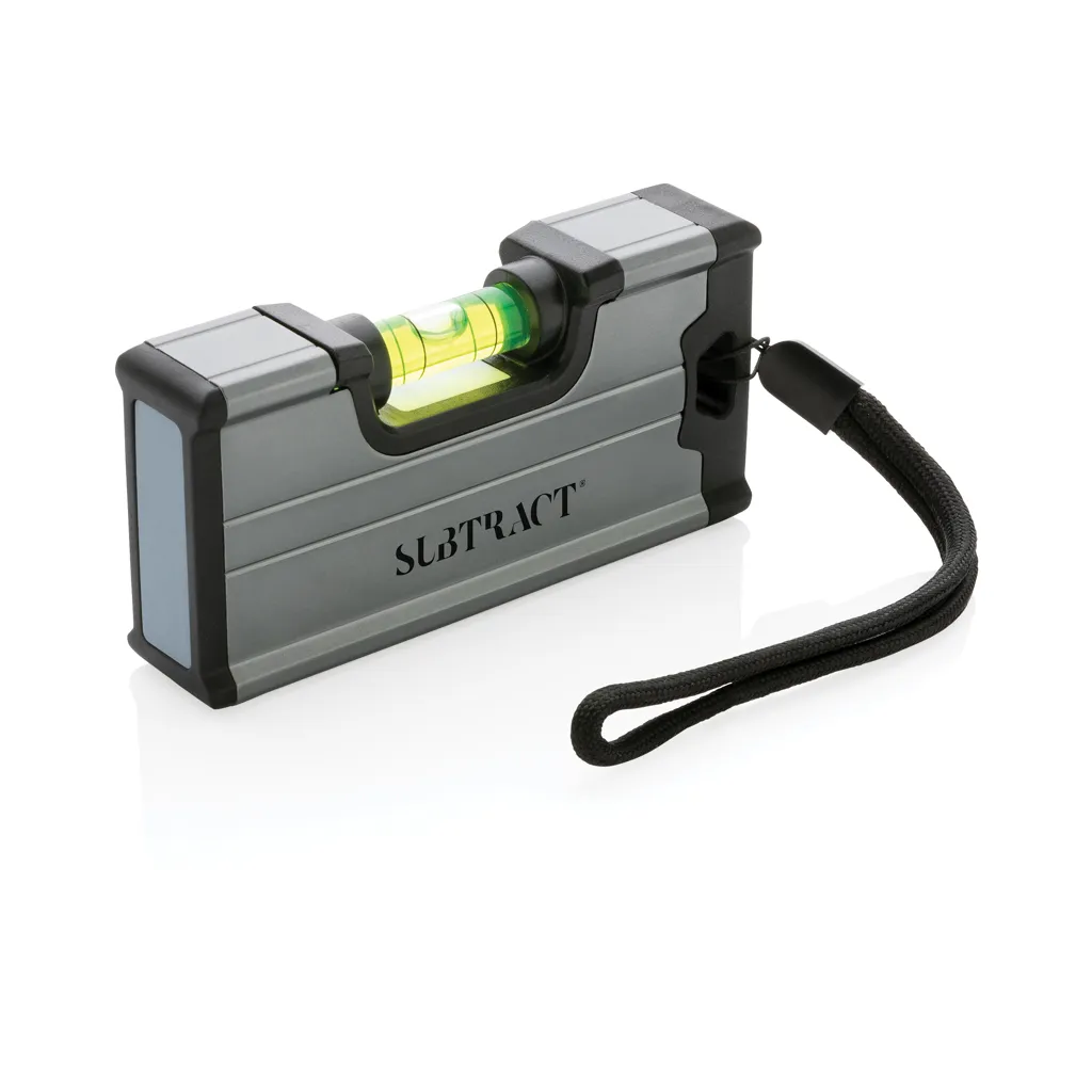 Wasserwaage im Taschenformat mit Magnet, grau – Bild 4