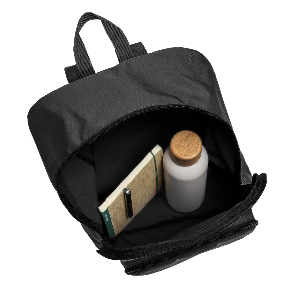 Dillon AWARE™ RPET faltbarer klassischer Rucksack, schwarz – Bild 5
