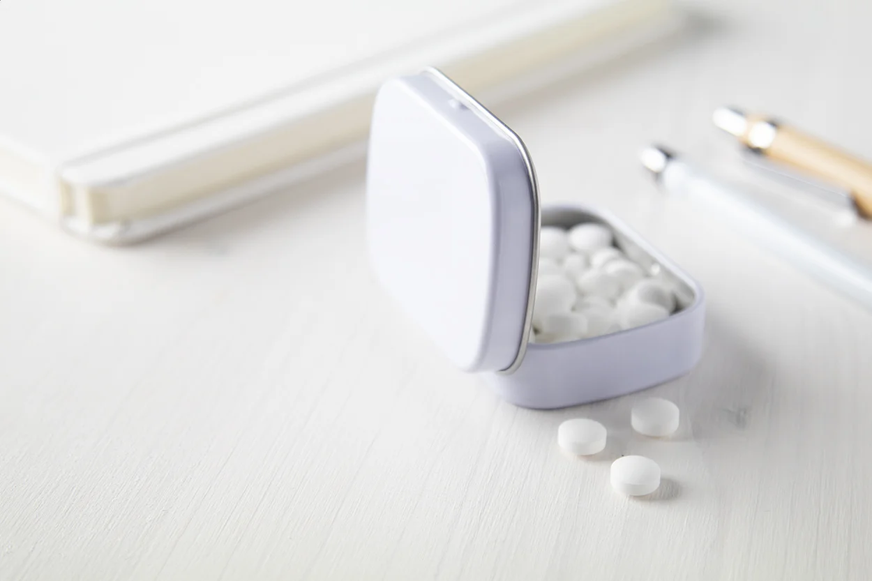 Minzdose Flickies, weiß – Bild 3