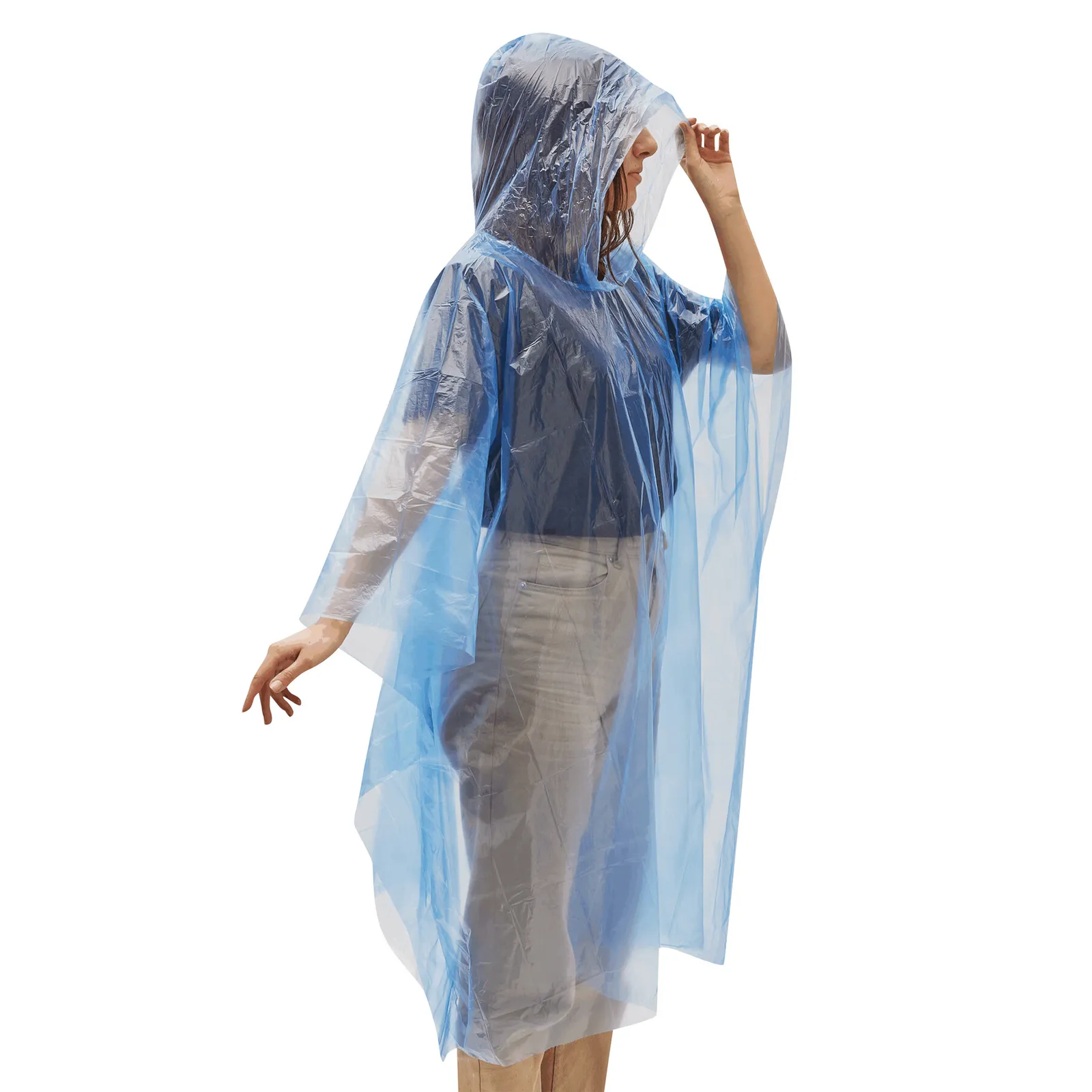 AUTUMN - Regenponcho, blau – Bild 5