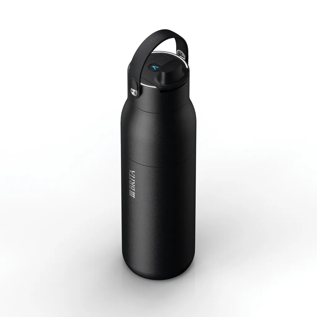BRITA LARQ IQ Track Purify Clean Flasche 680ml, schwarz – Bild 2