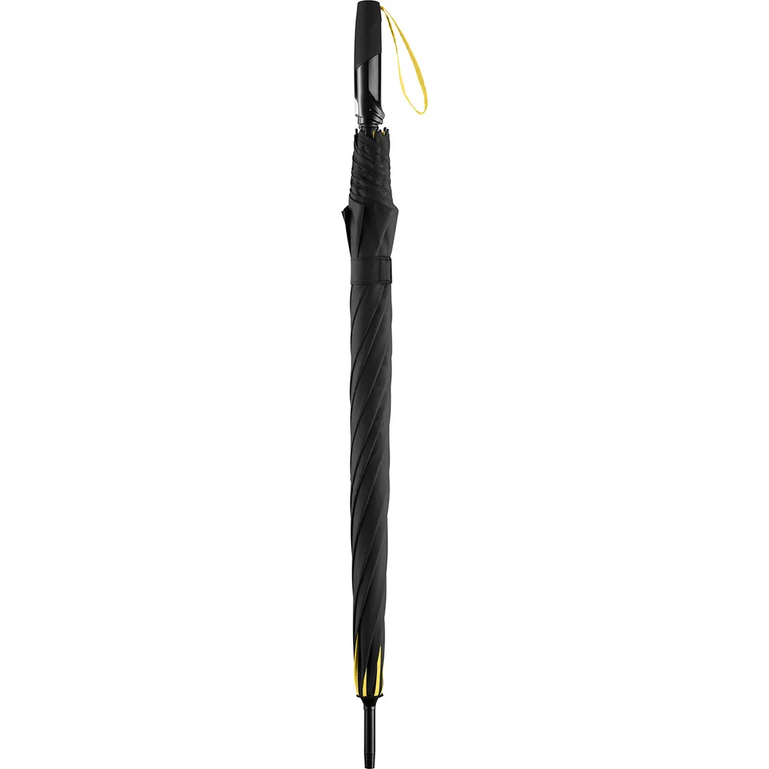 AC-Midsize-Stockschirm FARE® Seam, schwarz-gelb – Bild 8