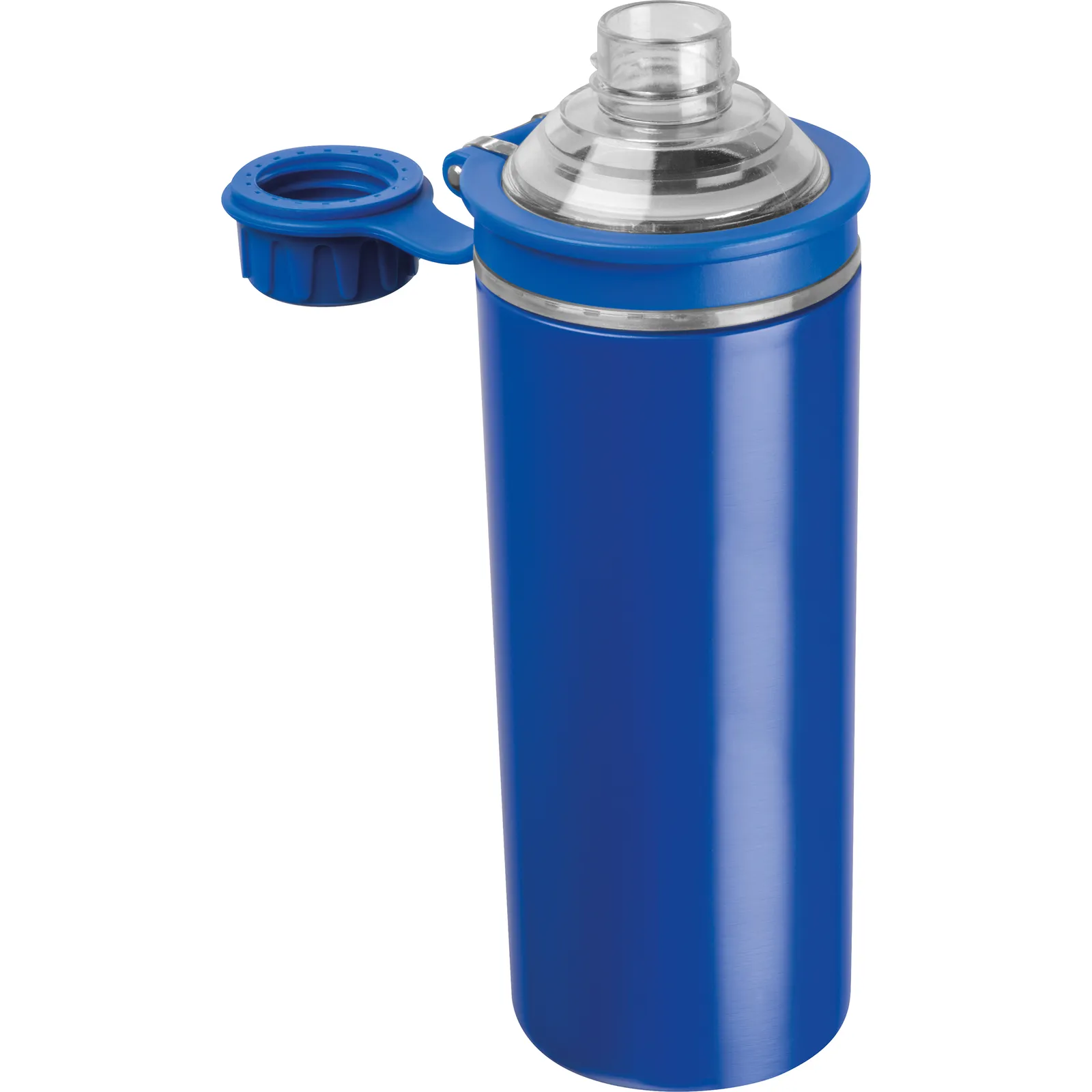 Doppelwandige Edelstahlflasche Monza, blau – Bild 2