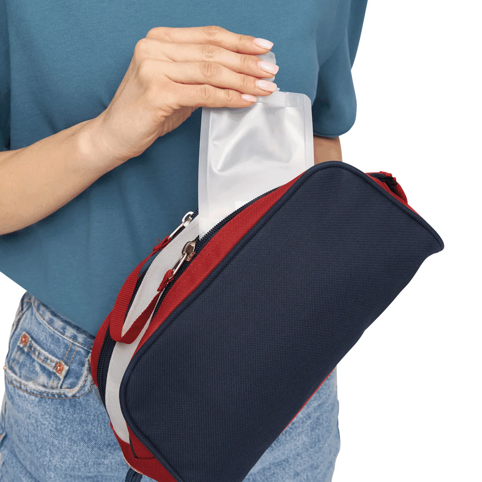 MARINA WASH - Kulturtasche blau, rot, weiß, blau, rot – Bild 9