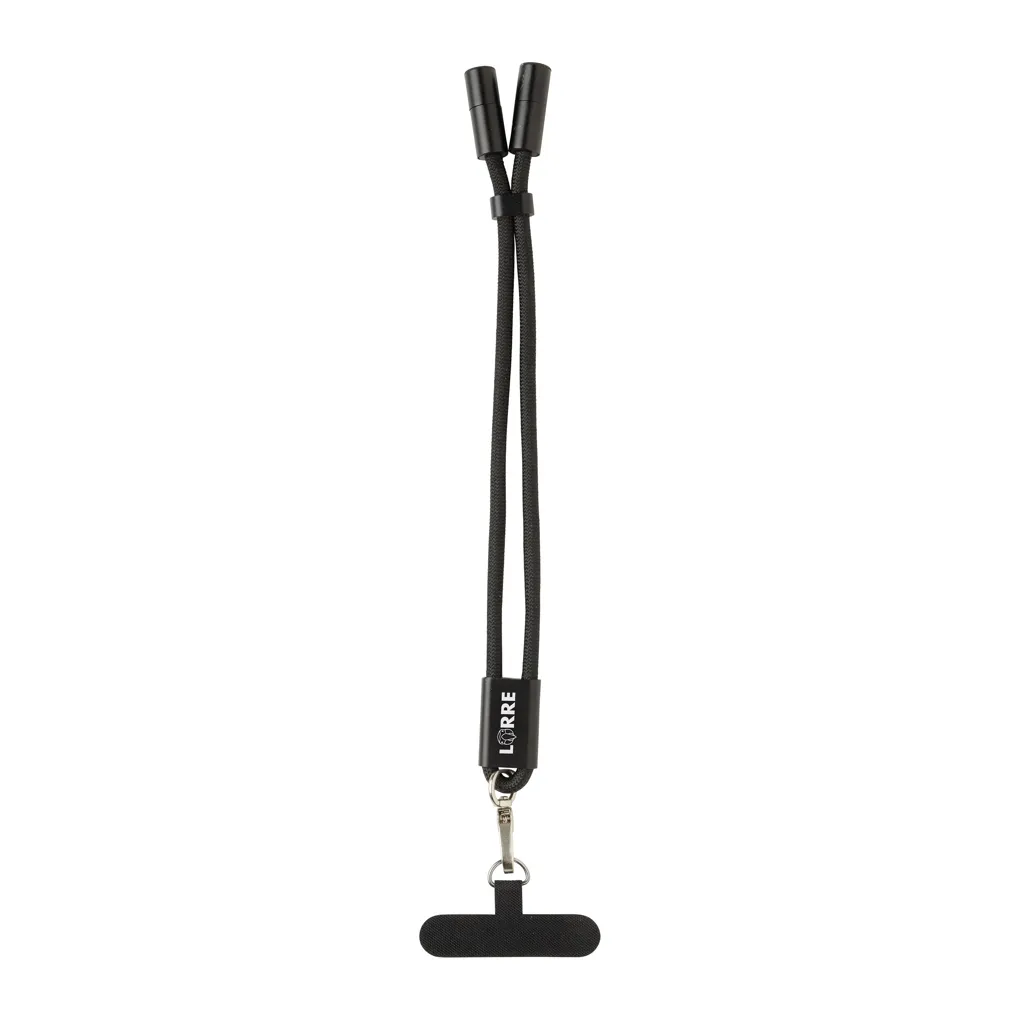 LoopAmp 60W Handgelenksband für Smartphones aus RCS rPET, schwarz – Bild 11